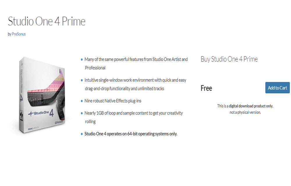 PRESONUS Studio One Prime