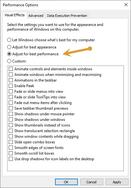 Performance Options