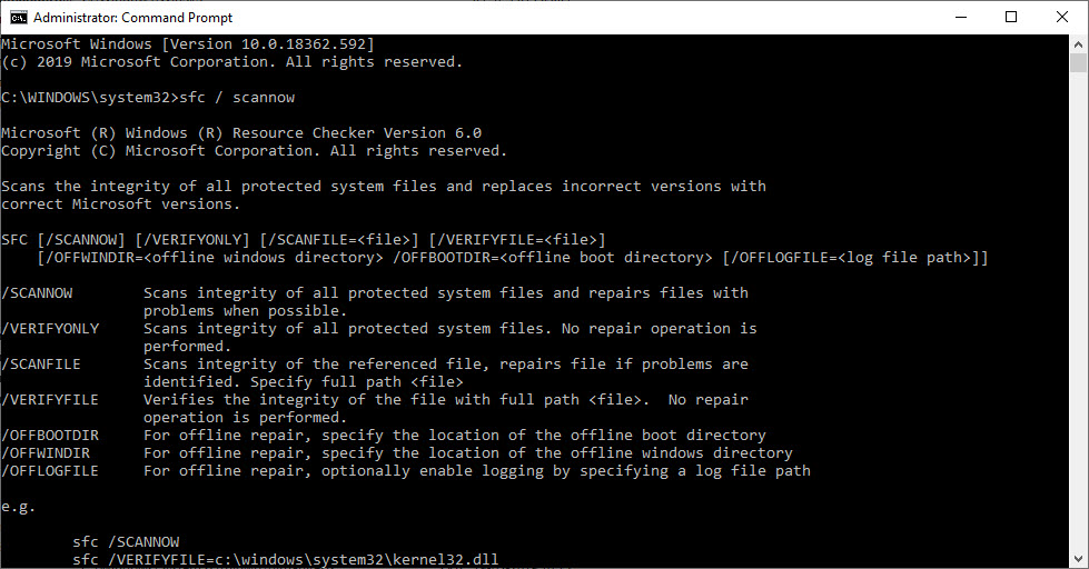 System File Checker