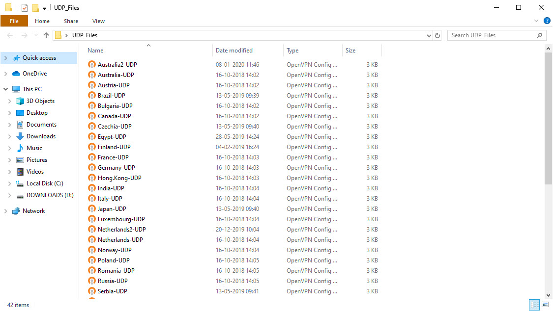 UDP Files