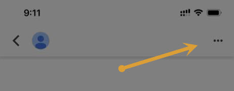 3 dot menu in Google Pay