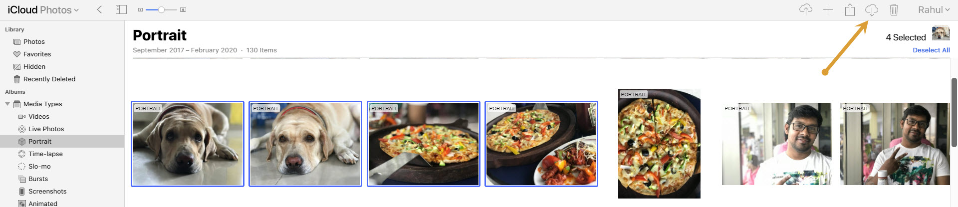 Downloading iCloud photos