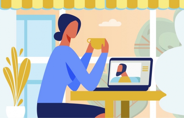 Landing Page Offering Application for Video Call