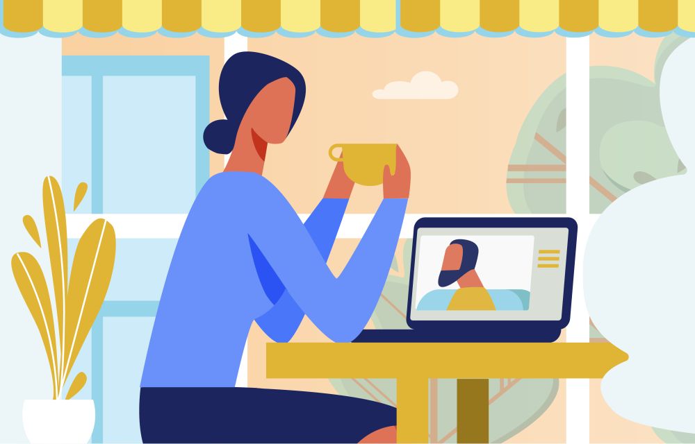 Landing Page Offering Application for Video Call