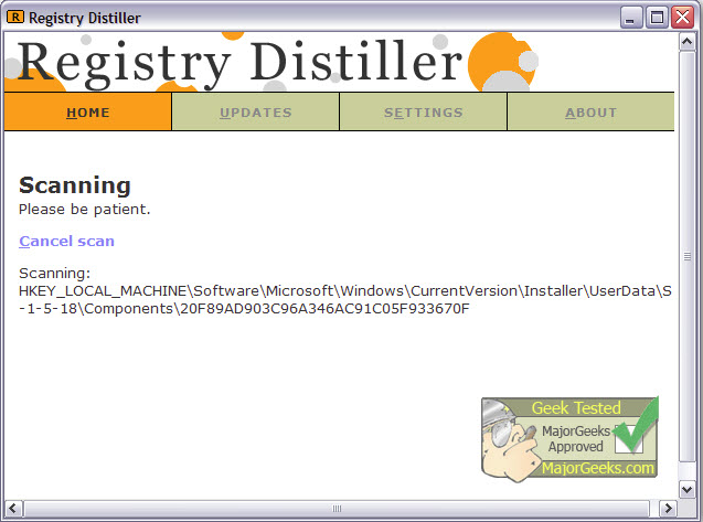 Registry Distiller