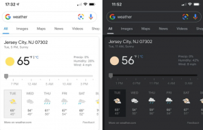 Google Search dark mode