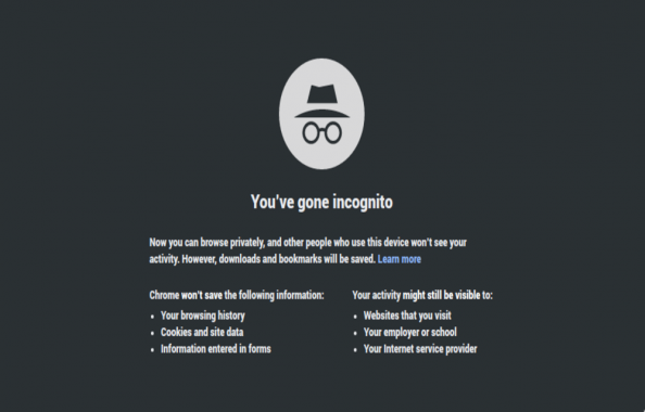 Google incognito mode