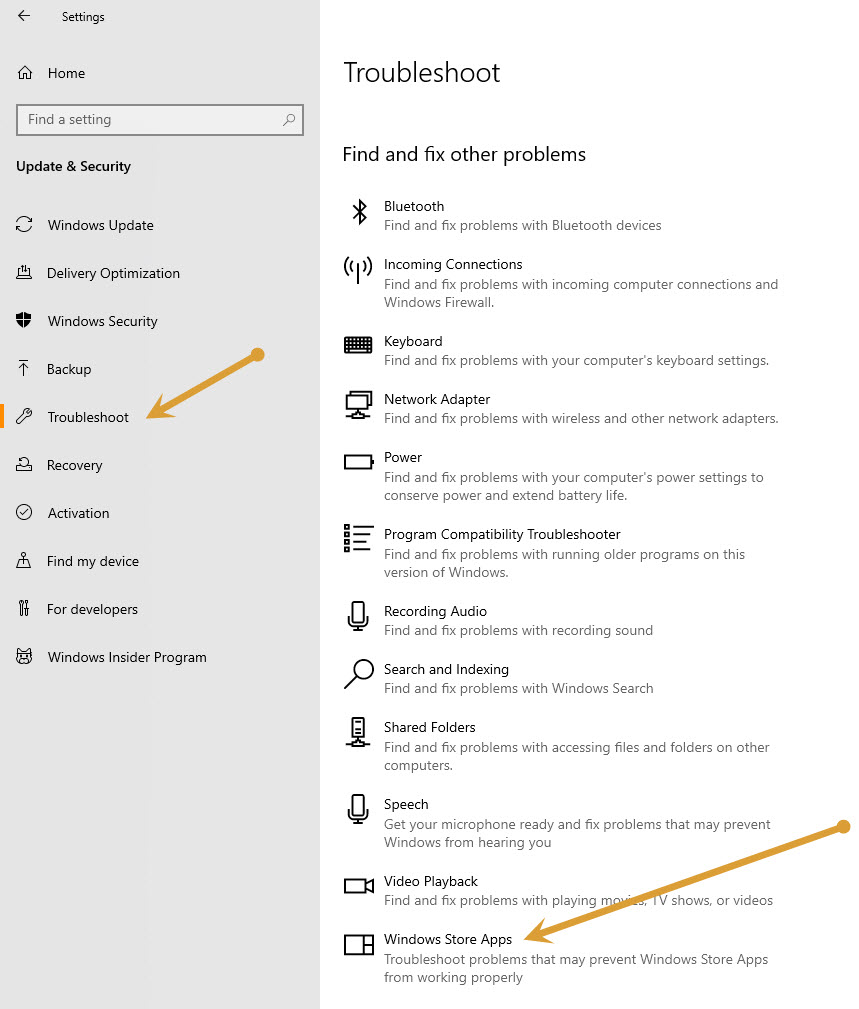 Troubleshoot Windows Store Apps