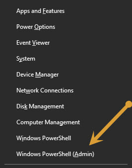 Windows PowerShell as admin