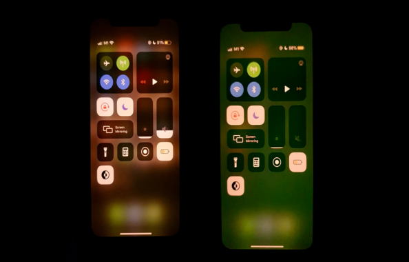 iPhone 11 green tint issue