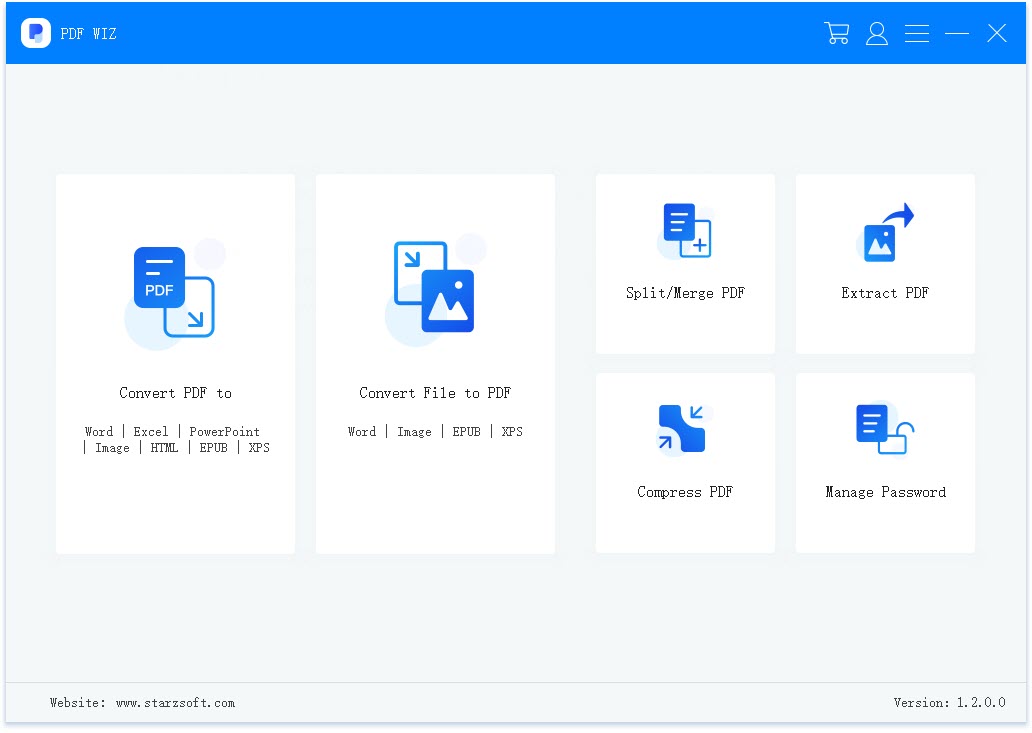 PDF WIZ Interface