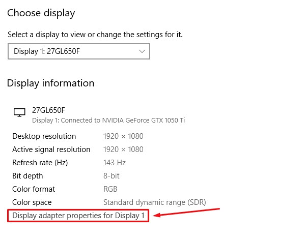 How To Change Your Monitor's Refresh Rate Settings In Windows 10