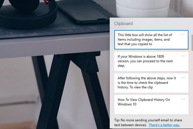 Clipboard manager on Windows 10