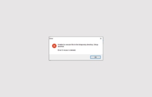 Error 5 Access is denied in Windows 10
