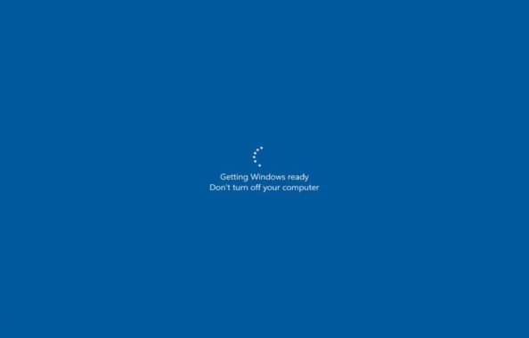 Getting Windows Ready, Don’t Turn off Your Computer