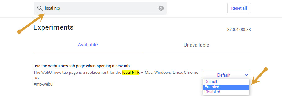 Local NTP Enabled