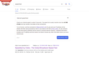 Google Speed Test to test your internet speed from Google Search without any third party apps