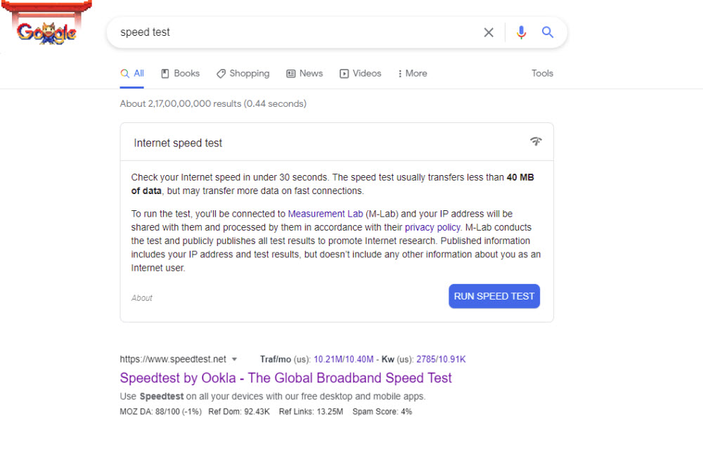 Google Speed Test To Test Your Internet Speed From Google Search
