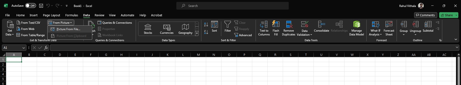Get Data from the Picture