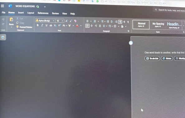 Microsoft Word Not Converting Equations