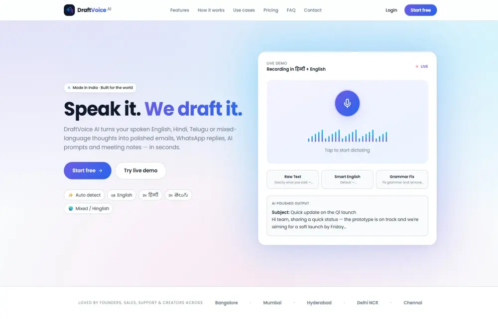 DraftVoice AI Review