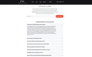 Free AI Website Detector