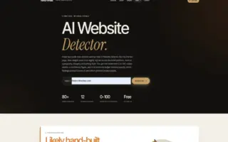 Was This Website Made With AI- Introducing the AI Website Detector